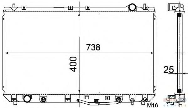 Купить 164000A050 Toyota Радиатор водяной
