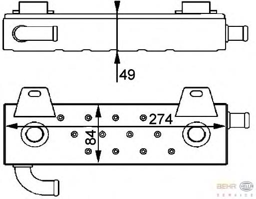 Масляный радиатор АКПП HELLA 300424 цена, от 1653.59 USD