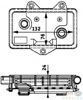 Масляный радиатор АКПП HELLA 8MO376726051 цена, от 45.15 USD
