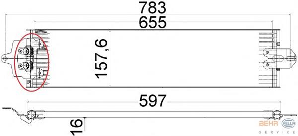 8MO376726291 HELLA Радиатор охлаждения, АКПП