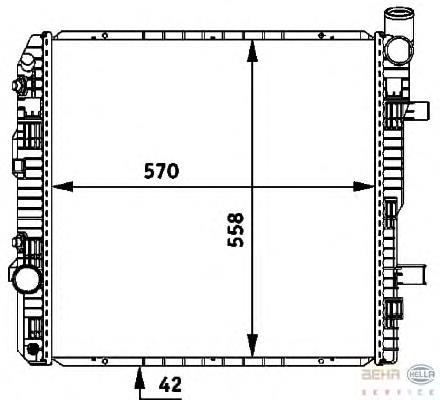 Радиатор 53891 NRF