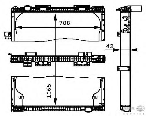 Радиатор 8MK376721461 HELLA
