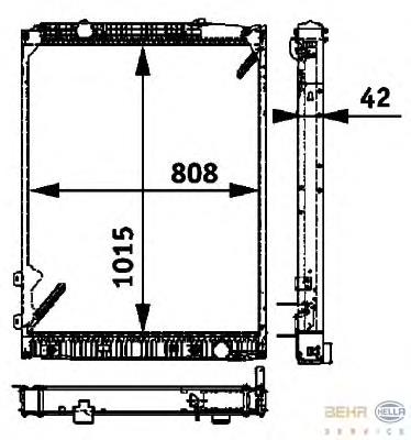 Радиатор 8MK376721491 HELLA