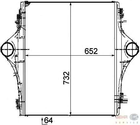 Интеркулер A4263 HELLA