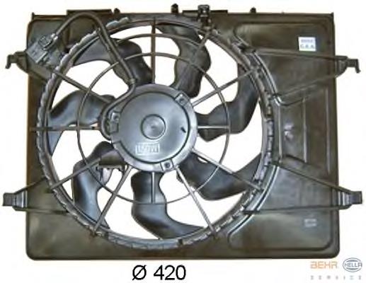 Диффузор вентилятора в сборе с мотором и крыльчаткой D80509TT Thermotec