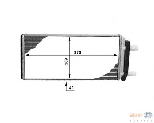 Радиатор отопителя HELLA 8FH351312481