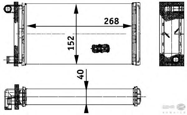Radiador de forno (de aquecedor) H21213 Sato Tech