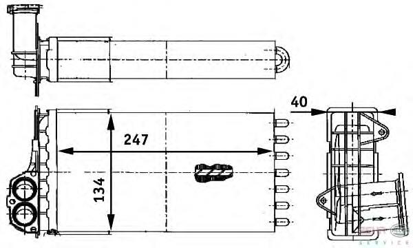0090150009 Abakus Radiador de forno (de aquecedor)