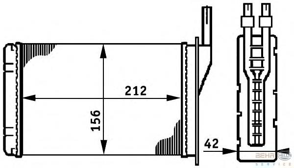 Radiador de forno (de aquecedor) Polcar 6005N81