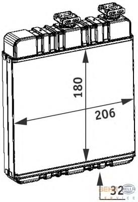 7765017 Kamoka Radiador de forno (de aquecedor)