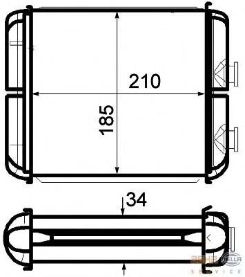 AH41000S Mahle Original Radiador de forno (de aquecedor)