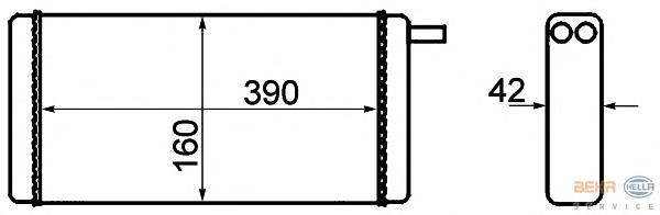 Compre 58006128 VAN Wezel Radiador de forno (de aquecedor)