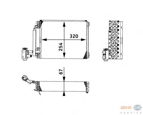  Испаритель кондиционера Renault Trucks MAGNUM 4