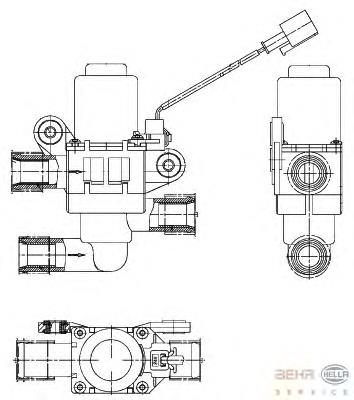Кран печки 9XL351328361 HELLA