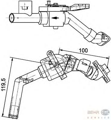 Кран печки 9XL351328161 Mahle Original