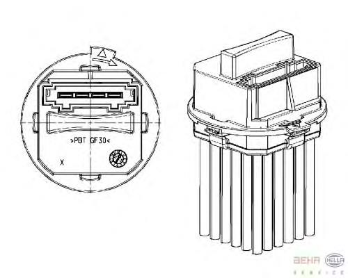 Реостат HELLA 5DS351320011