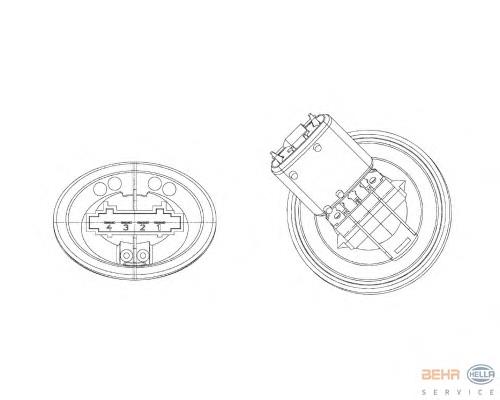 5HL351321301 HELLA Реле печки
