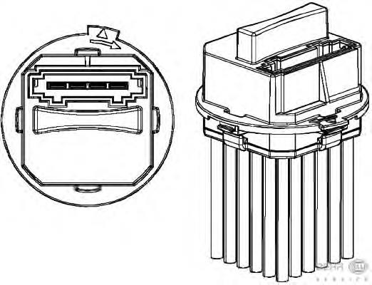 5HL351321321 HELLA Реле печки