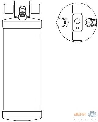 Осушитель кондиционера 8FT351192551 HELLA