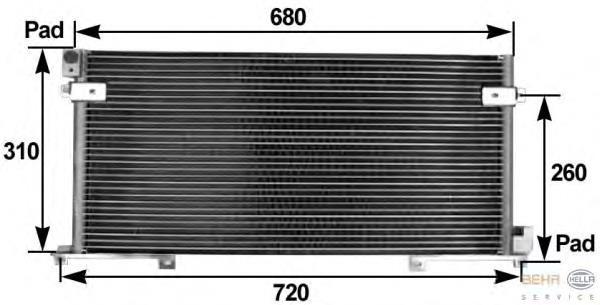8FC351300211 HELLA Конденсатор