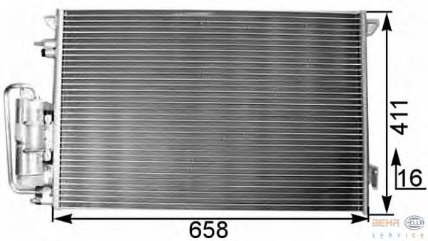 Конденсатор кондиционера HELLA 8FC351300301 цена, от 71.03 USD