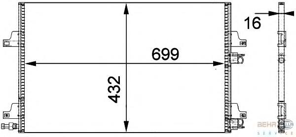 Radiador de aparelho de ar condicionado Hart 614503