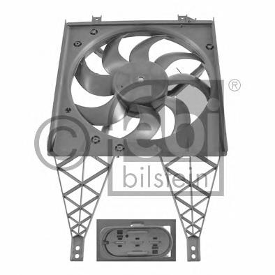 26860 Febi ventilador elétrico de esfriamento montado (motor + roda de aletas)