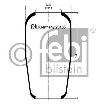 81436010147 MAN coxim pneumático (suspensão de lâminas pneumática do eixo)