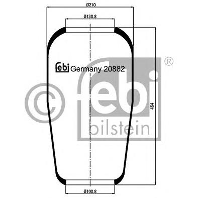 5002030063P 4max coxim pneumático (suspensão de lâminas pneumática do eixo)