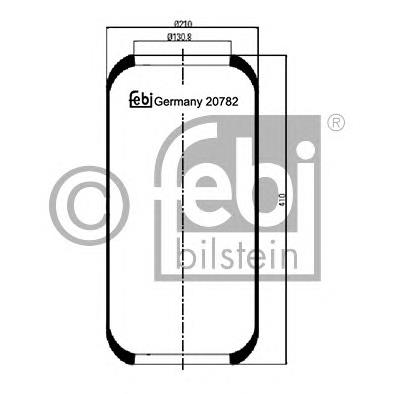 5000954176 Renault (RVI) coxim pneumático (suspensão de lâminas pneumática do eixo traseiro)