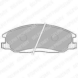 LP1743 Delphi sapatas do freio dianteiras de disco