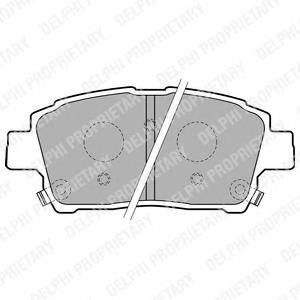 LP1742 Delphi sapatas do freio dianteiras de disco