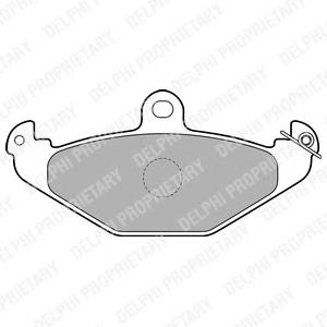 Задние тормозные колодки LP1756 Delphi