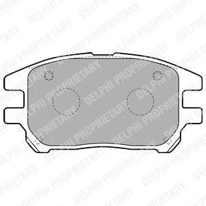 LP1768 Delphi колодки тормозные передние дисковые