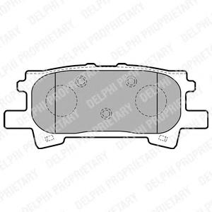 LP1820 Delphi колодки тормозные задние дисковые