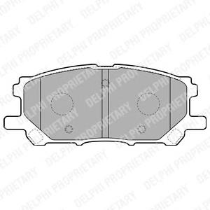 LP1823 Delphi sapatas do freio dianteiras de disco