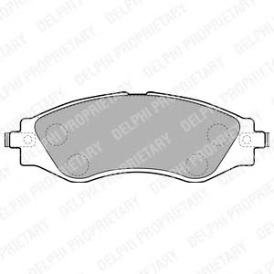 LP1816 Delphi sapatas do freio dianteiras de disco