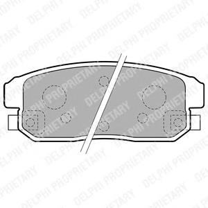 LP1829 Delphi колодки тормозные задние дисковые