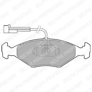 Передние тормозные колодки LP1811 Delphi