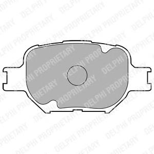 Передние тормозные колодки LP1804 Delphi