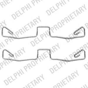 Kit de molas de fixação de sapatas de disco dianteiras LX0448 Delphi