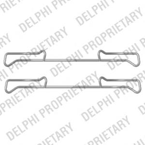LX0436 Delphi kit de molas de fixação de sapatas de disco dianteiras