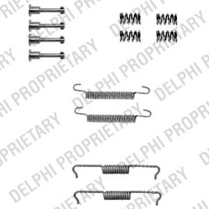 LY1330 Delphi kit de montagem das sapatas traseiras de tambor