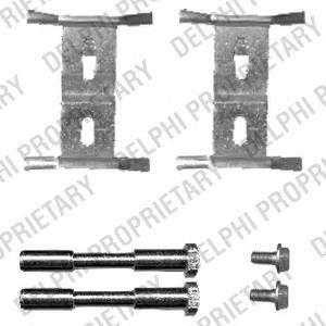 LX0449 Delphi kit de molas de fixação de sapatas de disco dianteiras