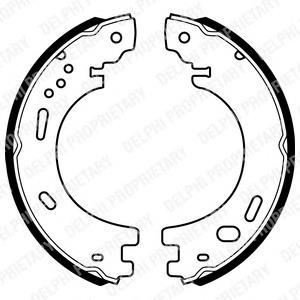 LS1997 Delphi sapatas do freio de estacionamento