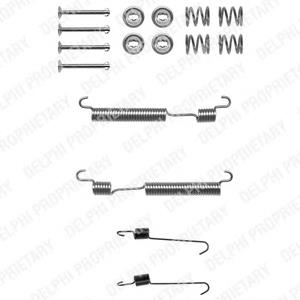 Kit de montagem das sapatas traseiras de tambor LY1316 Delphi