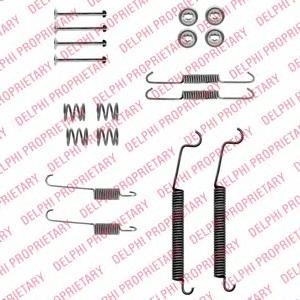 LY1336 Delphi монтажный комплект задних барабанных колодок