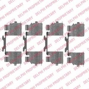LX0476 Delphi kit de molas de fixação de sapatas de disco dianteiras