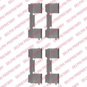 LX0478 Delphi kit de molas de fixação de sapatas de disco dianteiras