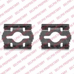 LX0409 Delphi kit de molas de fixação de sapatas de disco dianteiras
